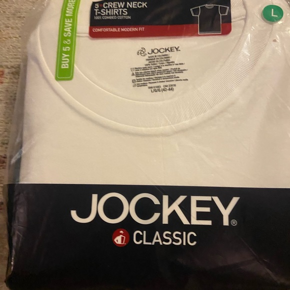 Jockey® Classic Crew Neck T-Shirt - 5 Pack - Picture 3 of 4